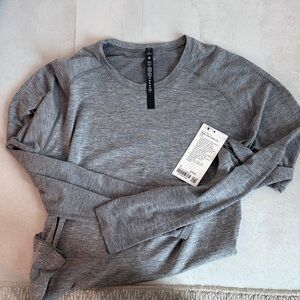 Lululemon Heathered Gray Athletic Top